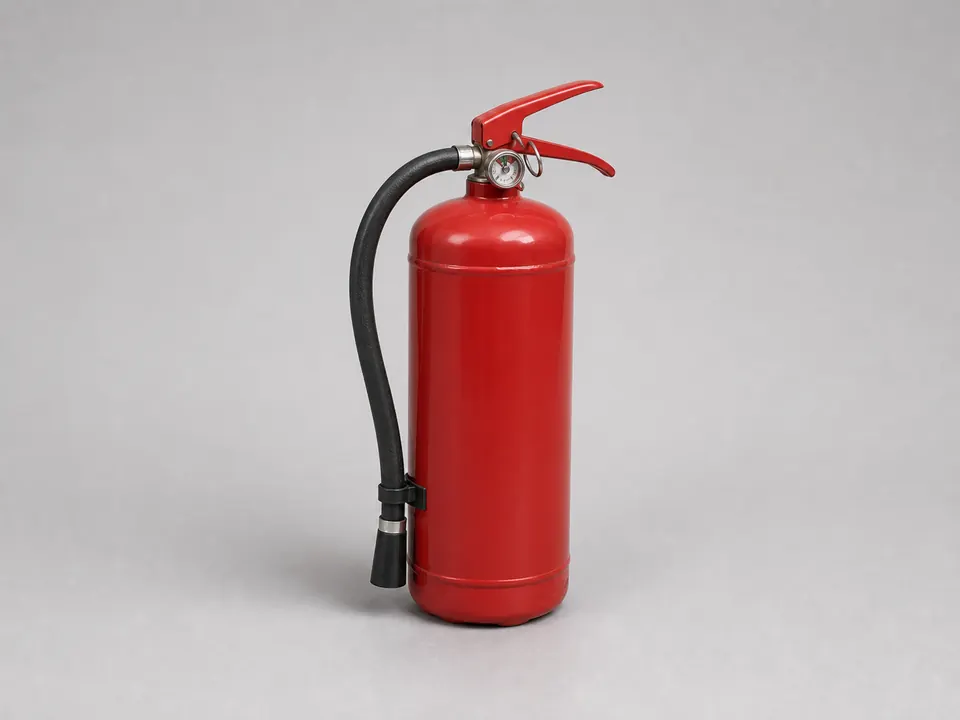 Fire extinguisher ready for specialist disposal