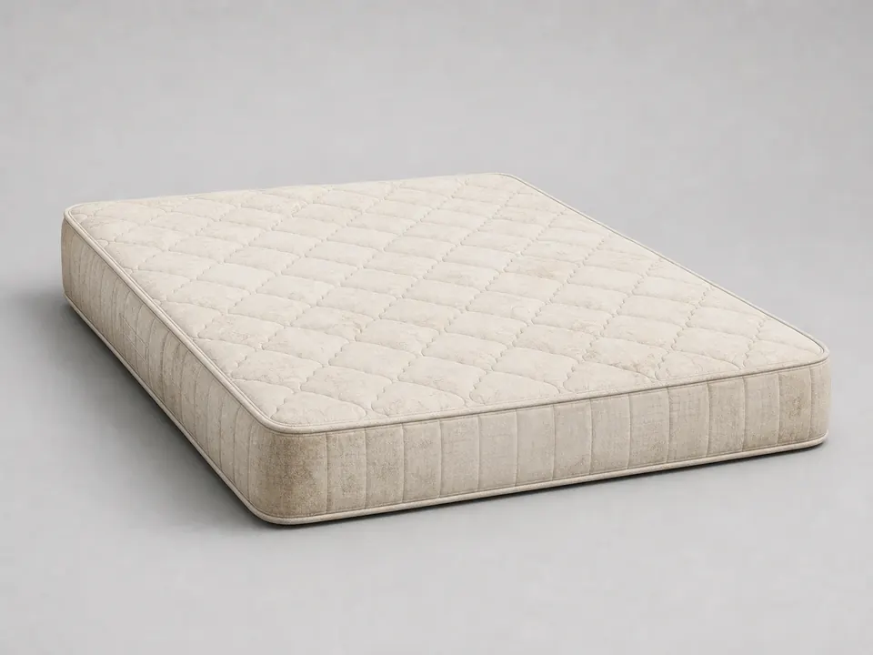 Used mattress ready for specialist kerbside collection