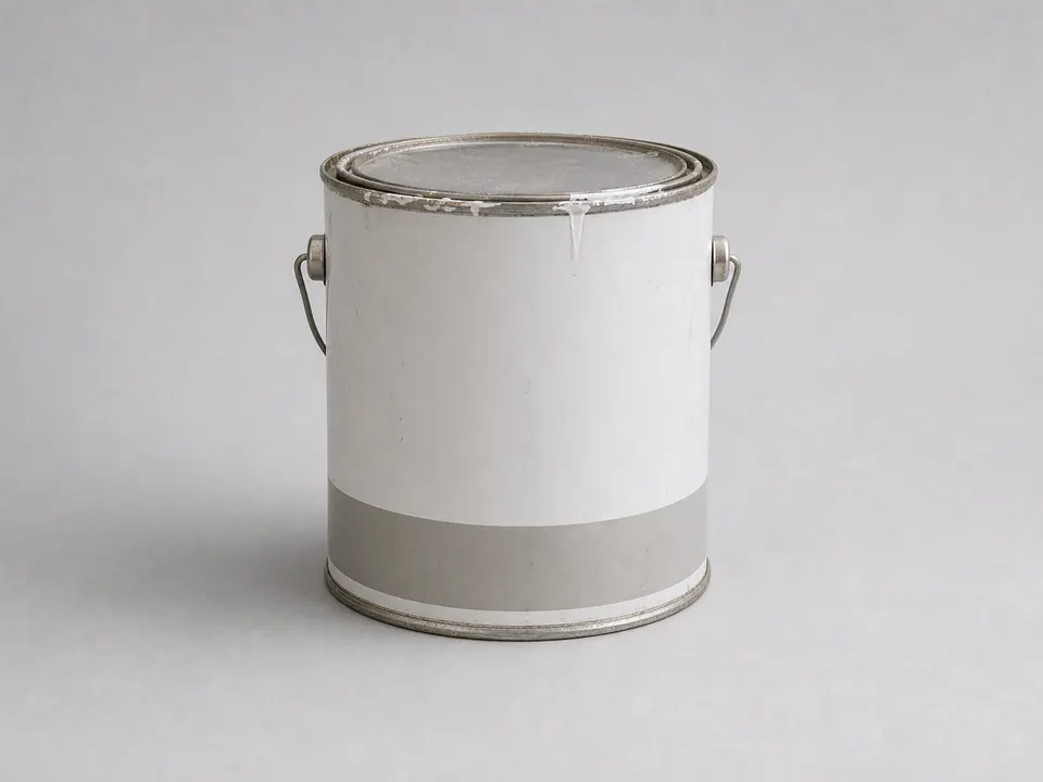 Paint tins ready for specialist disposal