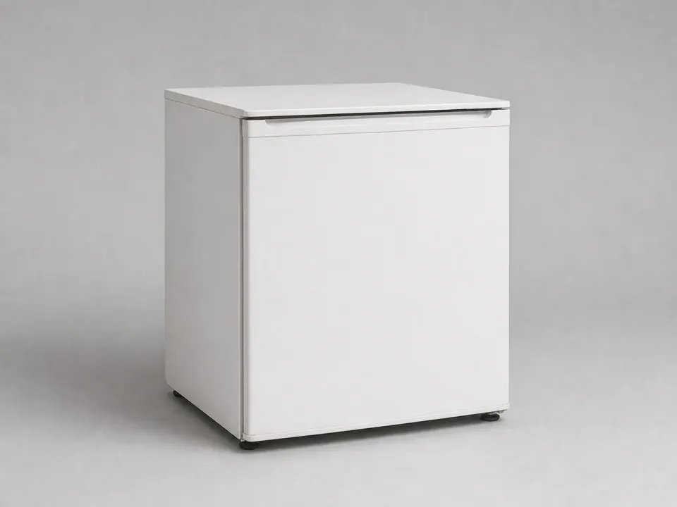 Small fridge freezer ready for WEEE disposal