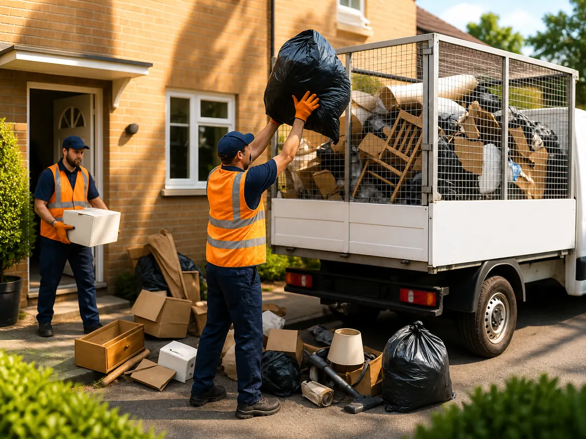 Rubbish removal illustration